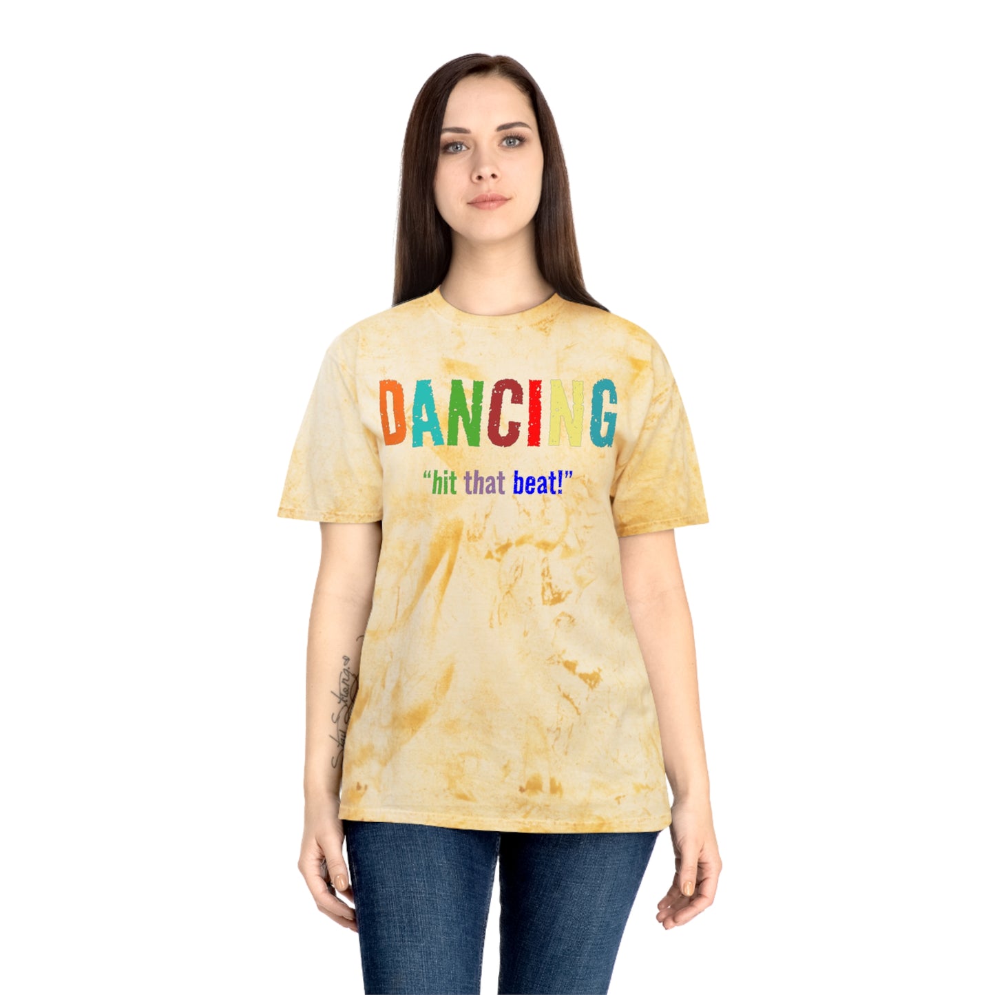 Dancing , "Hit that beat!" Color Blast T-Shirt