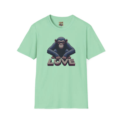 T-shirt - Funky & Stylish Love Monkey Design, Casual Wear for Trendy Fashion Lovers, Perfect Gift for Friends
