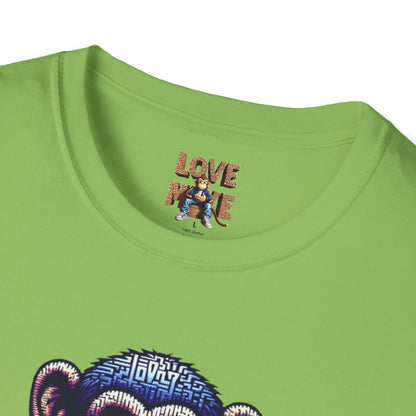 Love Monkey T-Shirt - Unique Designer Graphic Tee, Perfect Casual Wear, Ideal Designer Wear Gift