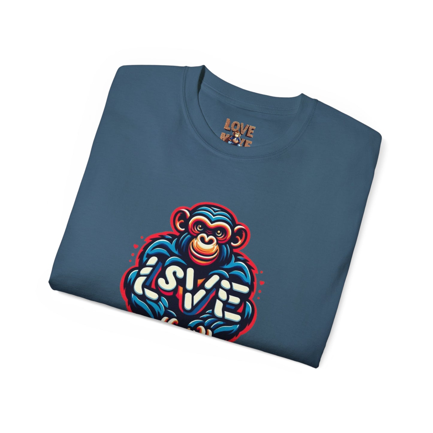 Love Monkey T-Shirt - Trendy Unisex Softstyle Tee for Everyday Style, Ideal Gift for Friends, Family & Loved