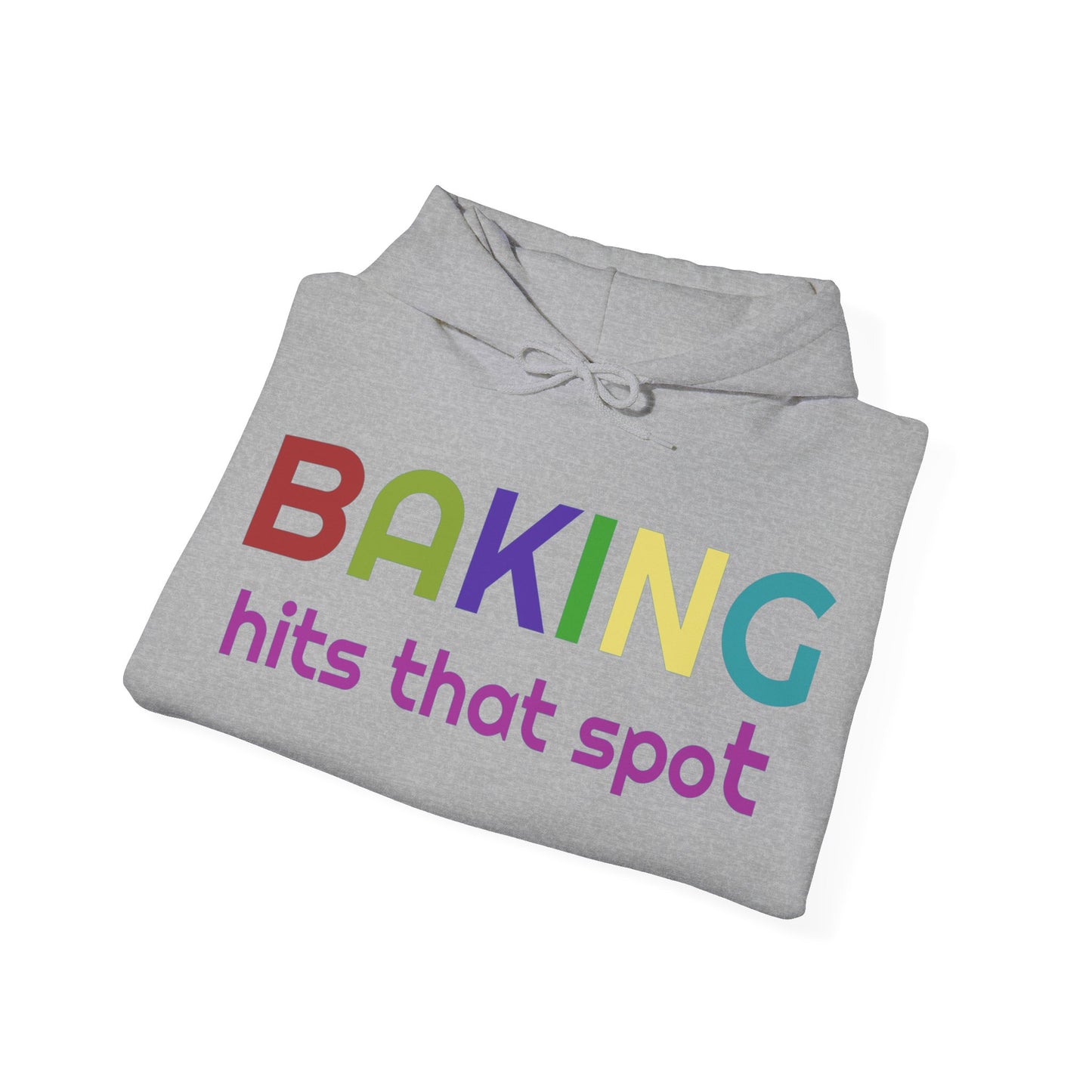 Hooded Sweatshirt for Bakers - Unisex Heavy Blend™ Baking Hits That Spot Design, Cozy Gift for Cooking Lovers