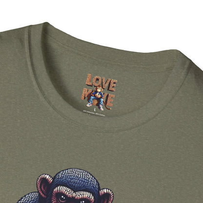 T-shirt - Funky & Stylish Love Monkey Design, Casual Wear for Trendy Fashion Lovers, Perfect Gift for Friends