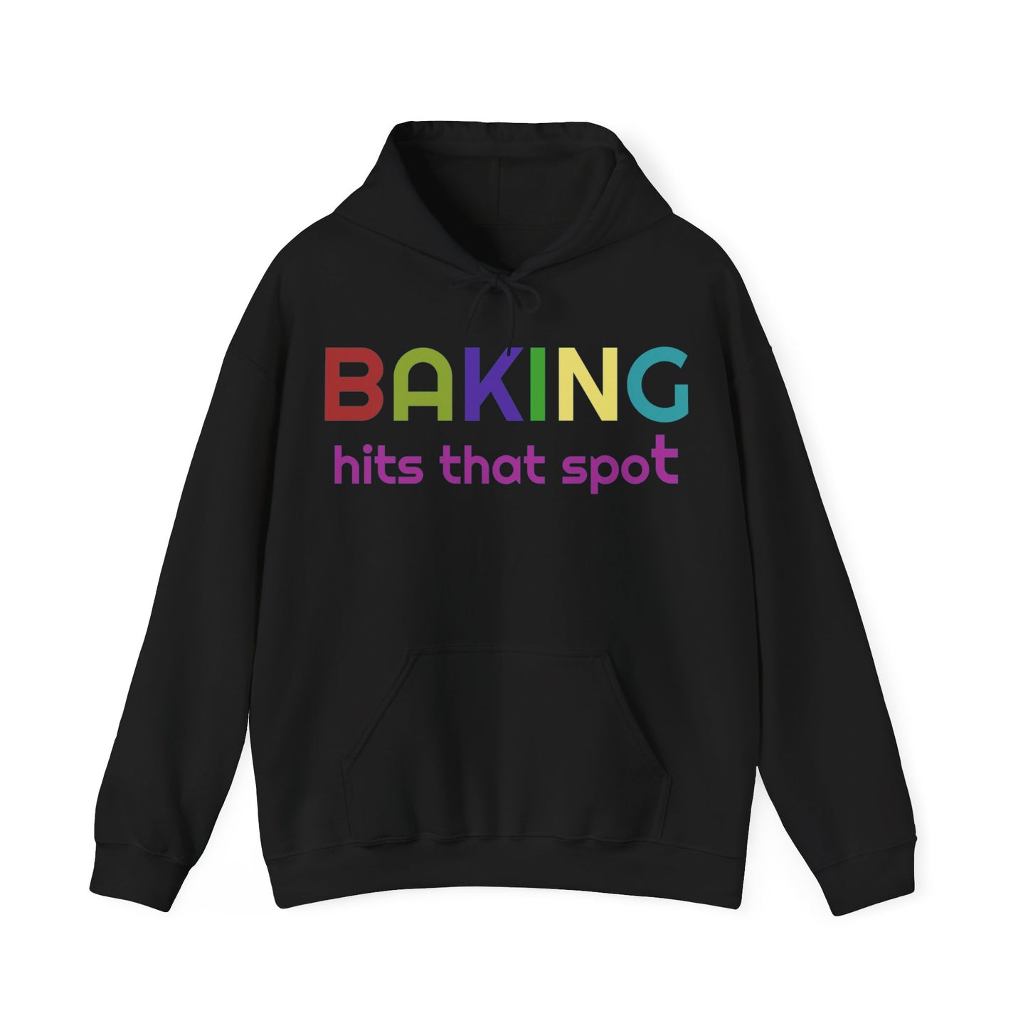Hooded Sweatshirt for Bakers - Unisex Heavy Blend™ Baking Hits That Spot Design, Cozy Gift for Cooking Lovers