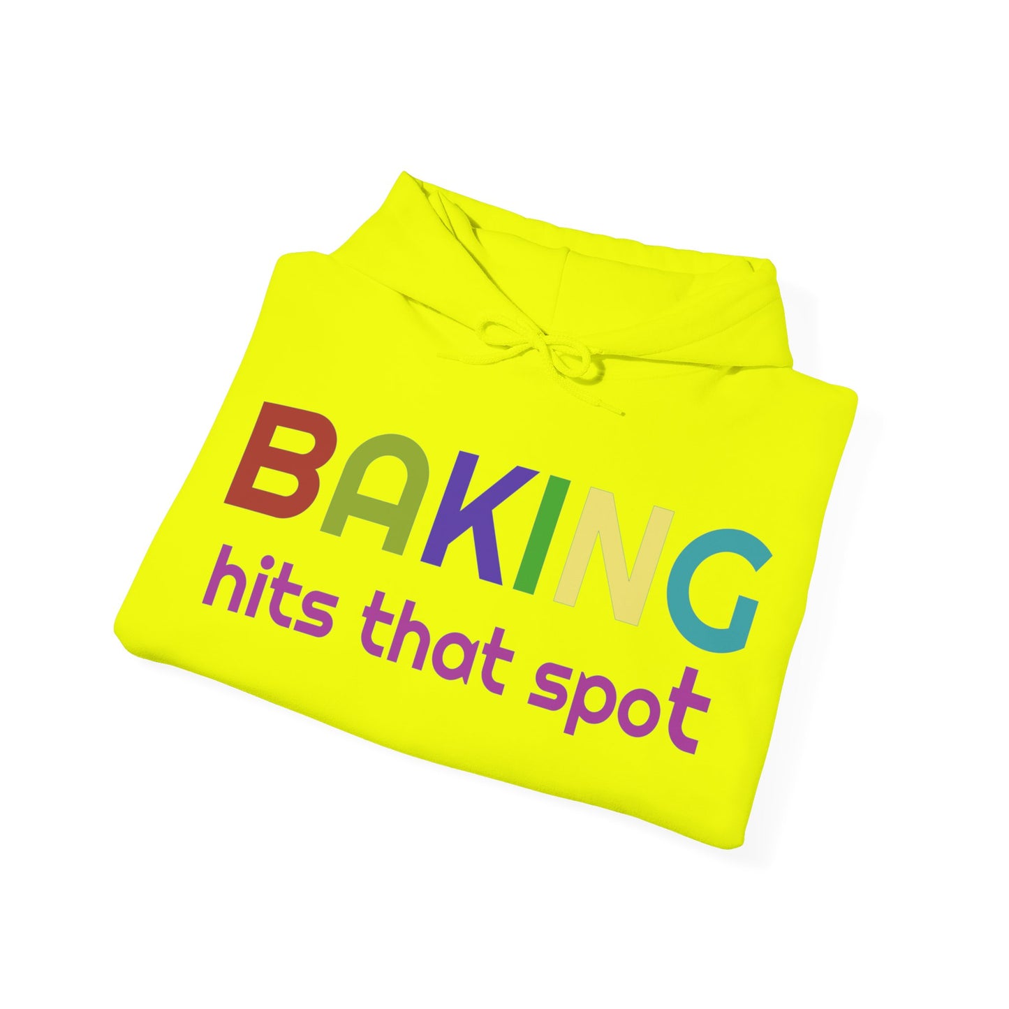 Hooded Sweatshirt for Bakers - Unisex Heavy Blend™ Baking Hits That Spot Design, Cozy Gift for Cooking Lovers