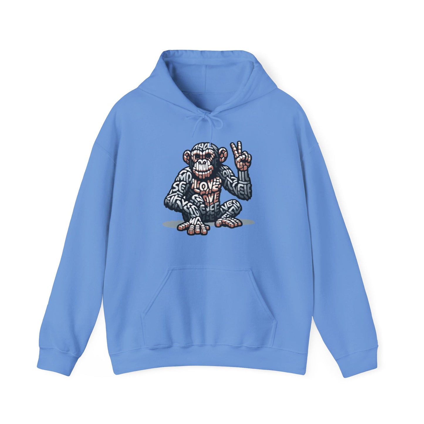 Designer Love Monkey Hoodie - Cool Graphic Animal Top, Ideal for Casual Outfits, Designer Hoodie