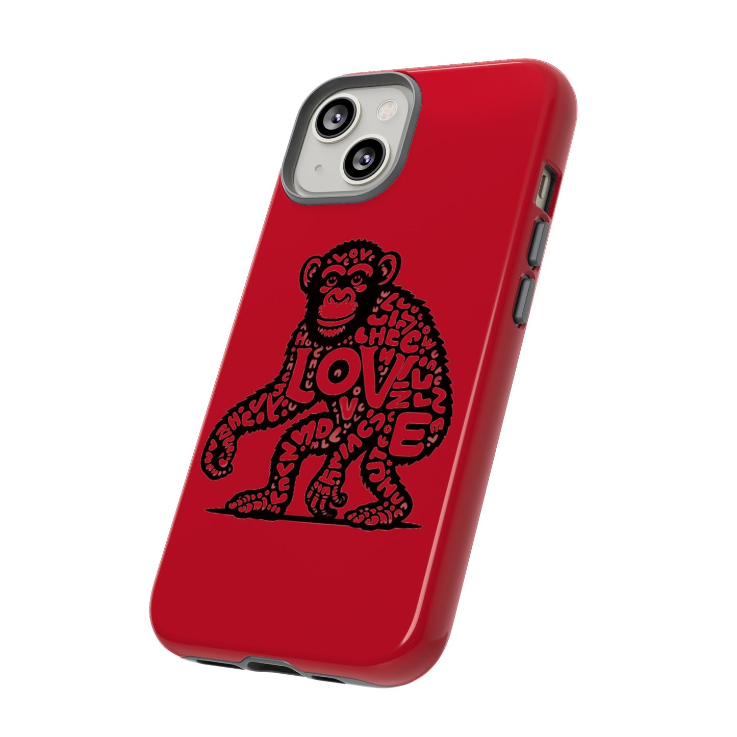 Love Monkey Limited Edition iPhone Tough Case, Fun & Sturdy Protection, Original Design for You, Your Best Friend, Just Because Gift