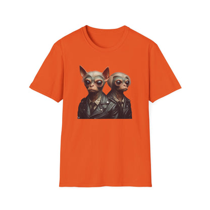 T-Shirt Alien Dog Bounty Hunter, Unique Sci-Fi Graphic Tee, Perfect for Casual Wear, Awesome Birthday Gift for Geeks