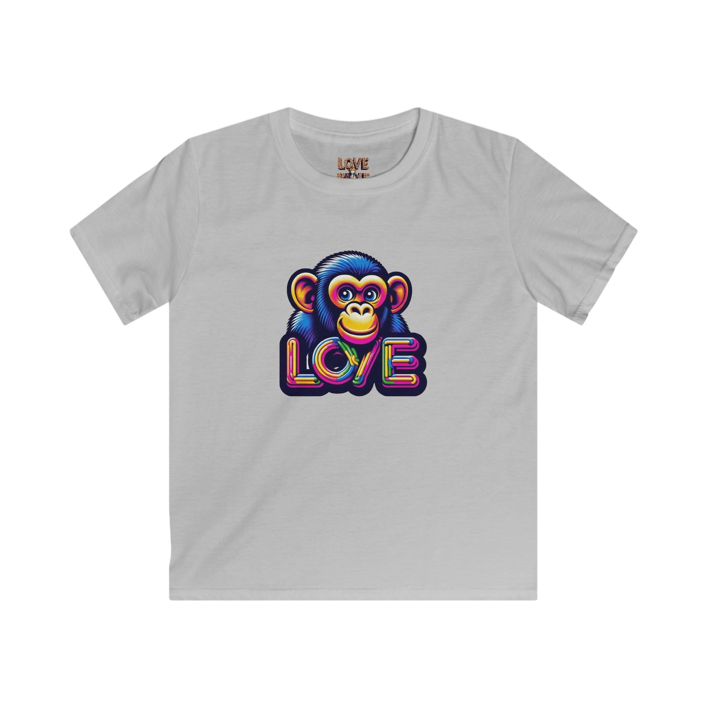 Love Monkey Kids T-Shirt - Adorable & Warm Outfit for Adventures - Great Gift for Boys and Girl