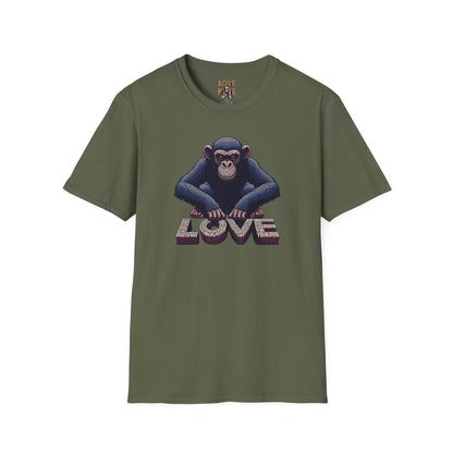 T-shirt - Funky & Stylish Love Monkey Design, Casual Wear for Trendy Fashion Lovers, Perfect Gift for Friends