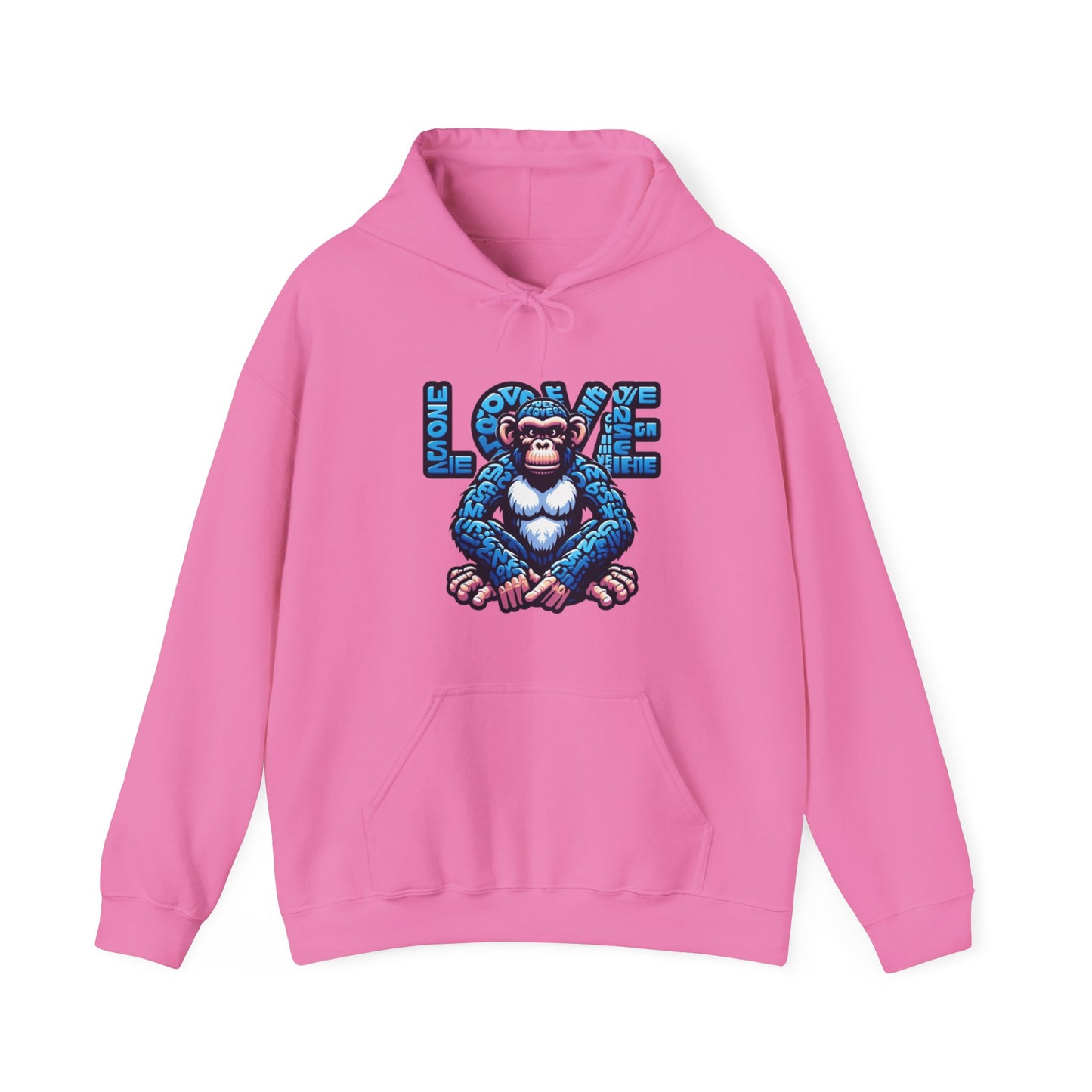 Designer Love Monkey Hoodie - Cool Graphic Animal Top, Ideal for Casual Outfits, Designer Hoodie