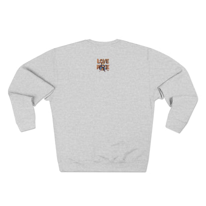 Love Monkey Sweatshirt, Unisex Premium Crewneck, Cozy Casual Wear for Him & Her, Ideal Christmas or Birthday Gift