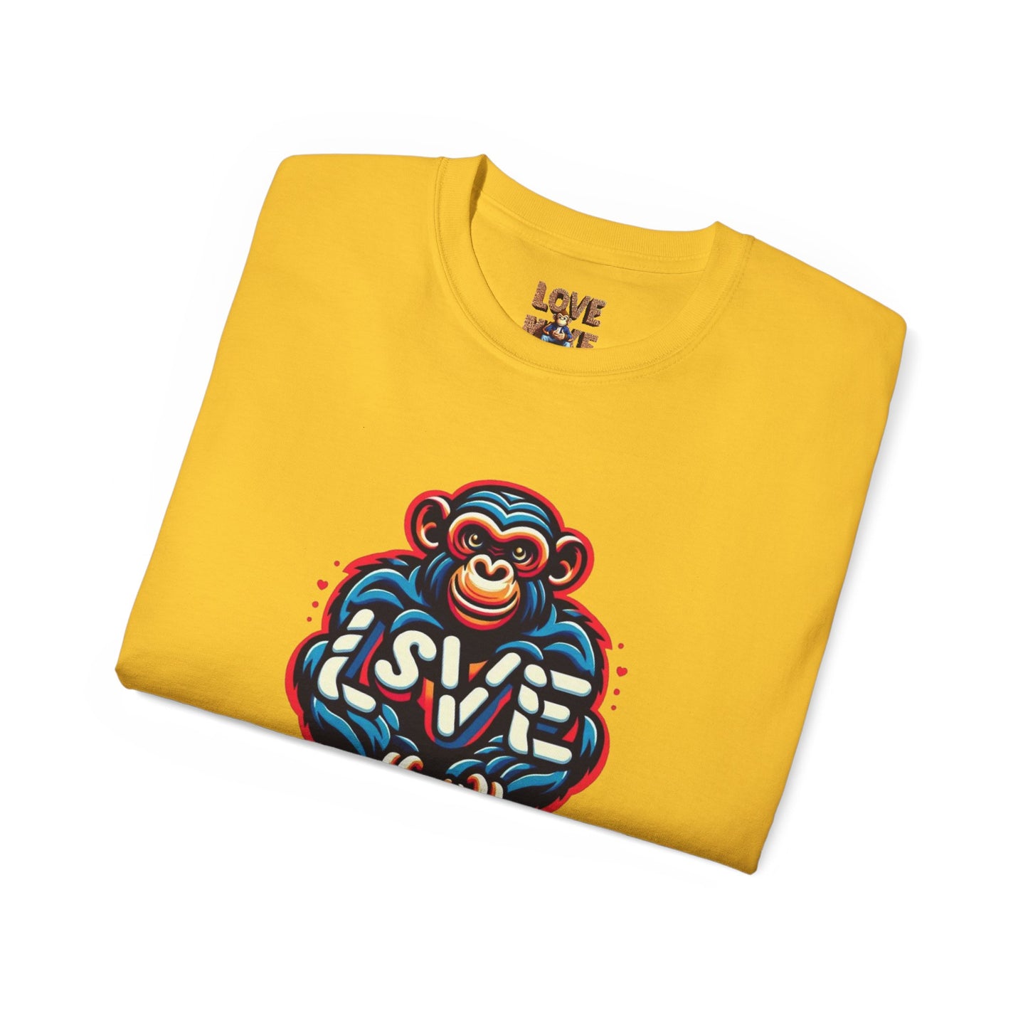 Love Monkey T-Shirt - Trendy Unisex Softstyle Tee for Everyday Style, Ideal Gift for Friends, Family & Loved