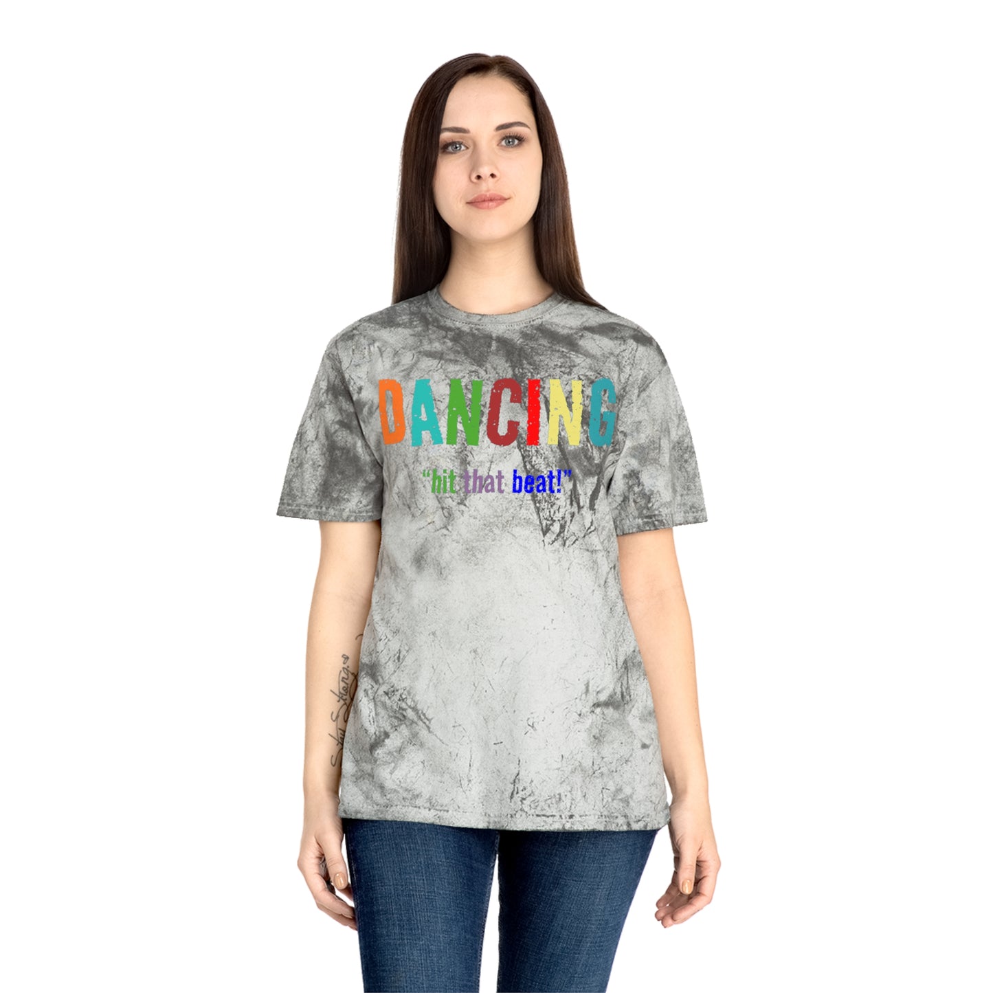 Dancing , "Hit that beat!" Color Blast T-Shirt