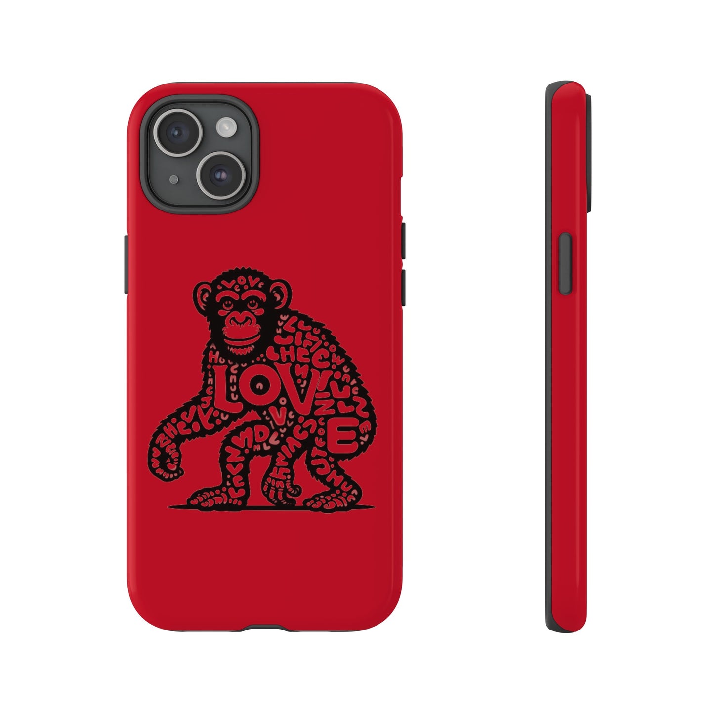 Love Monkey Limited Edition iPhone Tough Case, Fun & Sturdy Protection, Original Design for You, Your Best Friend, Just Because Gift