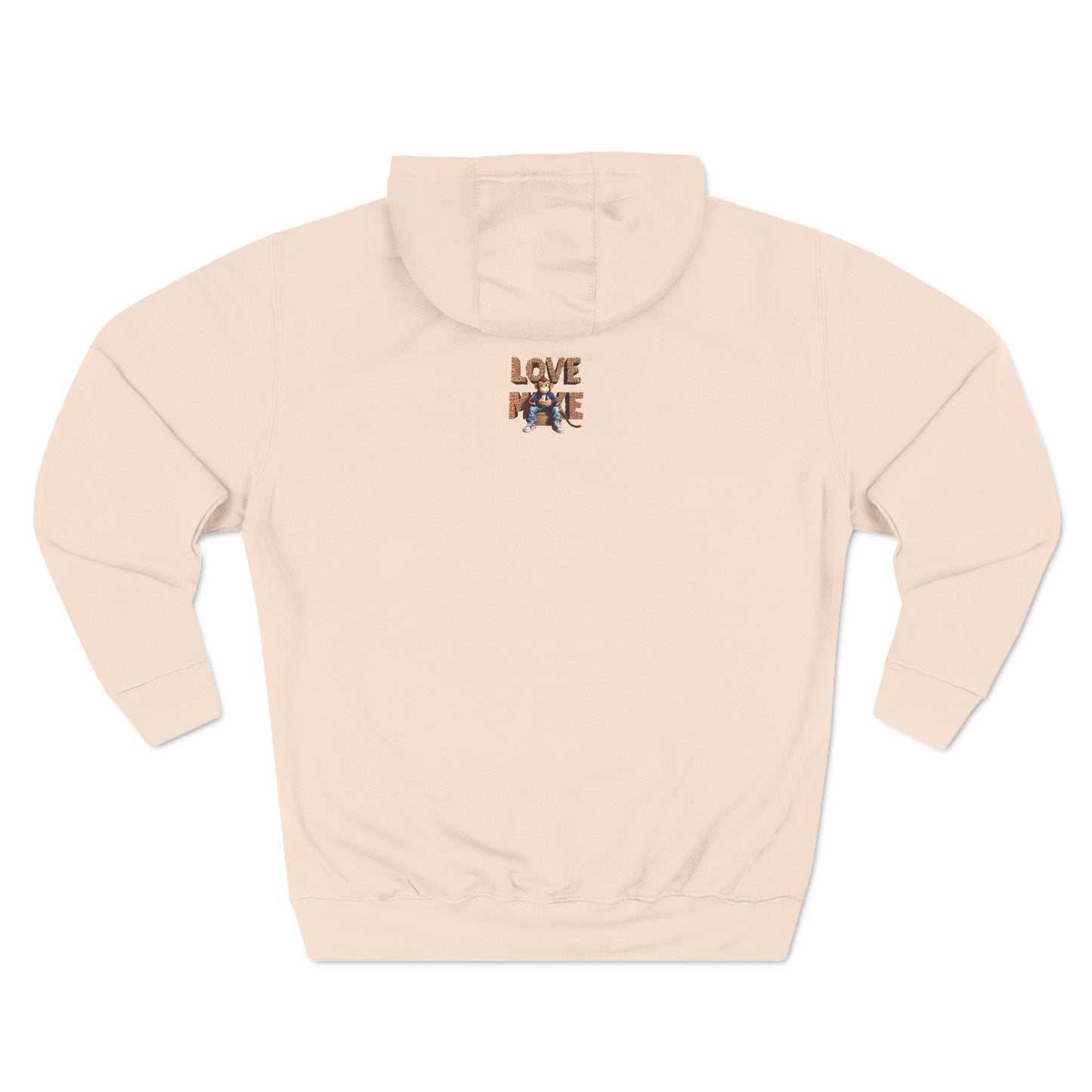 Hoodie with Love Monkey Design, Unisex Premium Crewneck, Stylish & Comfortable Outfit, Great Gift for Friends or Loved Ones
