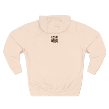 Hoodie with Love Monkey Design, Unisex Premium Crewneck, Stylish & Comfortable Outfit, Great Gift for Friends or Loved Ones