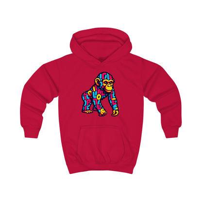 Kids Hoodie Love Monkey Design - Cozy & Fun Outerwear for Playtime - Perfect Birthday or Holiday Gift