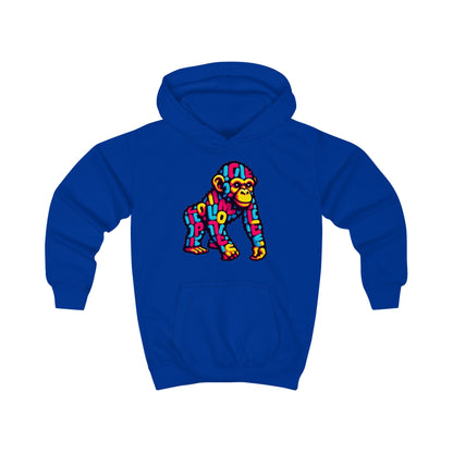 Kids Hoodie Love Monkey Design - Cozy & Fun Outerwear for Playtime - Perfect Birthday or Holiday Gift