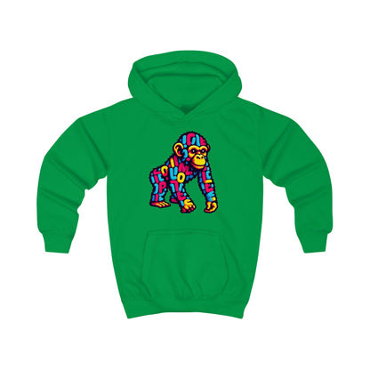 Kids Hoodie Love Monkey Design - Cozy & Fun Outerwear for Playtime - Perfect Birthday or Holiday Gift
