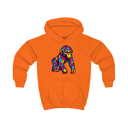 Kids Hoodie Love Monkey Design - Cozy & Fun Outerwear for Playtime - Perfect Birthday or Holiday Gift