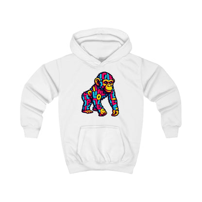 Kids Hoodie Love Monkey Design - Cozy & Fun Outerwear for Playtime - Perfect Birthday or Holiday Gift