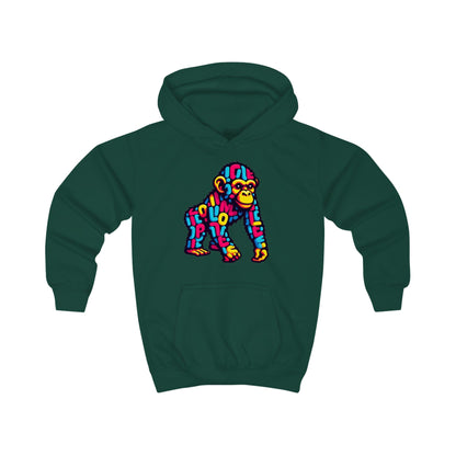 Kids Hoodie Love Monkey Design - Cozy & Fun Outerwear for Playtime - Perfect Birthday or Holiday Gift