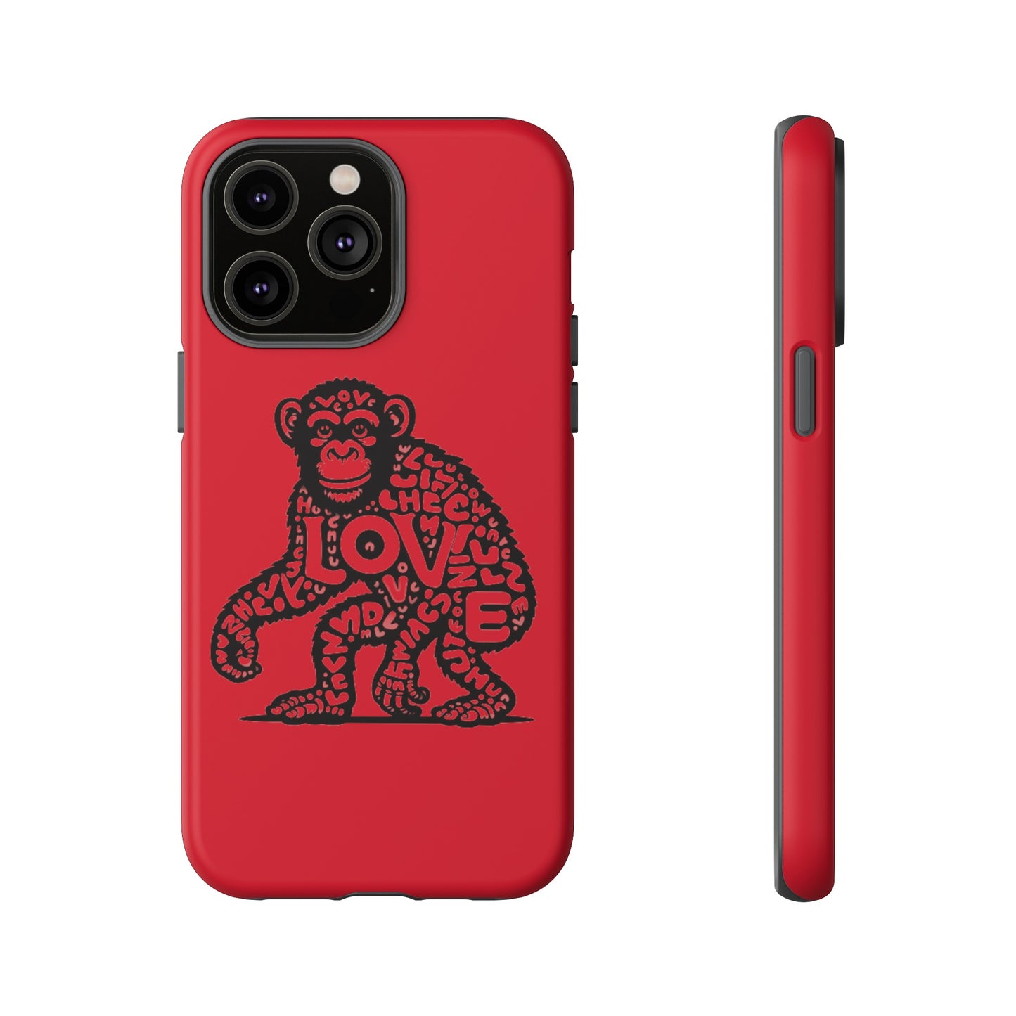 Love Monkey Limited Edition iPhone Tough Case, Fun & Sturdy Protection, Original Design for You, Your Best Friend, Just Because Gift