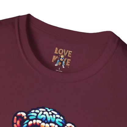 Love Monkey T-Shirt - Unisex Softstyle Tee - Playful Everyday Wear - Great Gift for Him & Her
