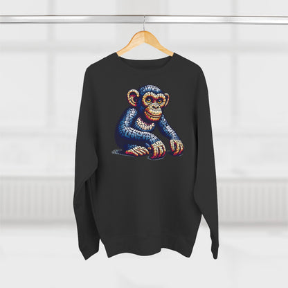 Love Monkey Sweatshirt, Unisex Premium Crewneck, Cosy Casual Wear for Him & Her, Ideal Anniversary or Birthday Gift