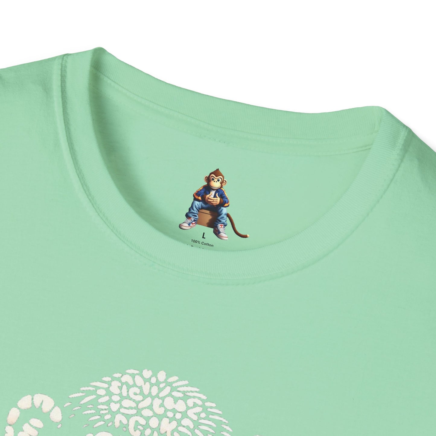 Love Monkey T-Shirt - Unique Designer Graphic Tee, Perfect Casual Wear, Ideal Designer Wear Gift