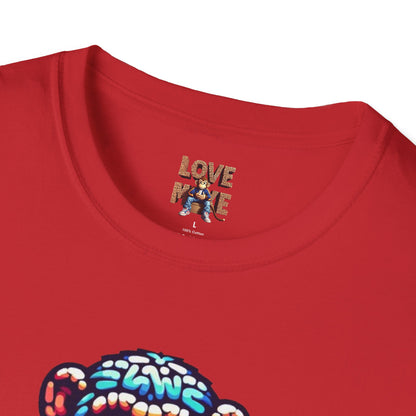 Love Monkey T-Shirt - Unisex Softstyle Tee - Playful Everyday Wear - Great Gift for Him & Her