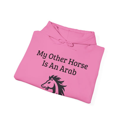 My Other Horse Is An Arab - Equestrian Humour Hooded Sweatshirt