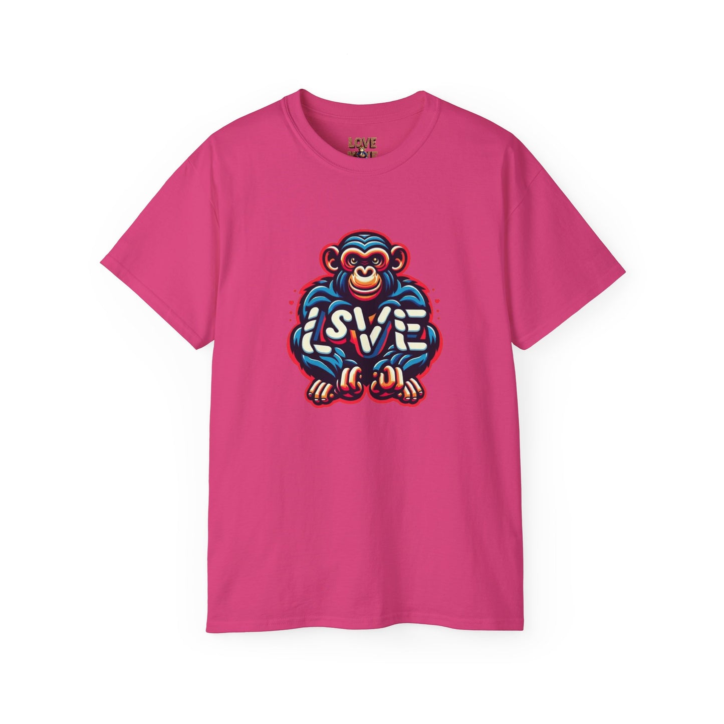Love Monkey T-Shirt - Trendy Unisex Softstyle Tee for Everyday Style, Ideal Gift for Friends, Family & Loved