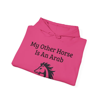 My Other Horse Is An Arab - Equestrian Humour Hooded Sweatshirt