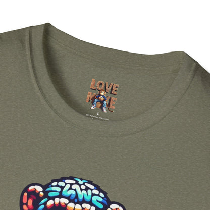 Love Monkey T-Shirt - Unisex Softstyle Tee - Playful Everyday Wear - Great Gift for Him & Her