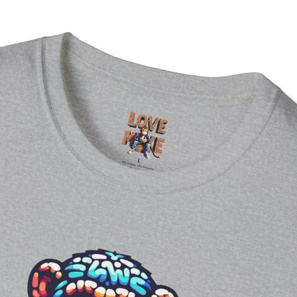Love Monkey T-Shirt - Unisex Softstyle Tee - Playful Everyday Wear - Great Gift for Him & Her