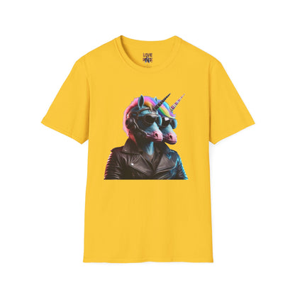 Space Unicorn Alien Bounty Hunter T Shirt - Out of This World Design for Sci-Fi Enthusiasts - Ideal Geek Gift
