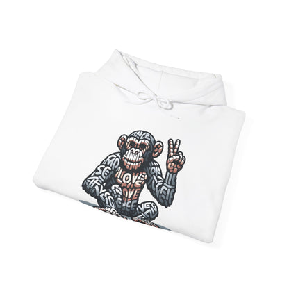 Designer Love Monkey Hoodie - Cool Graphic Animal Top, Ideal for Casual Outfits, Designer Hoodie