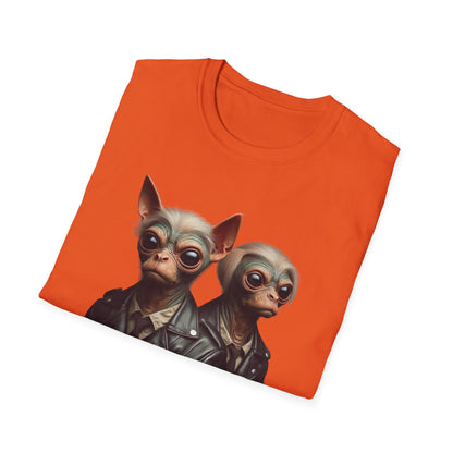 T-Shirt Alien Dog Bounty Hunter, Unique Sci-Fi Graphic Tee, Perfect for Casual Wear, Awesome Birthday Gift for Geeks