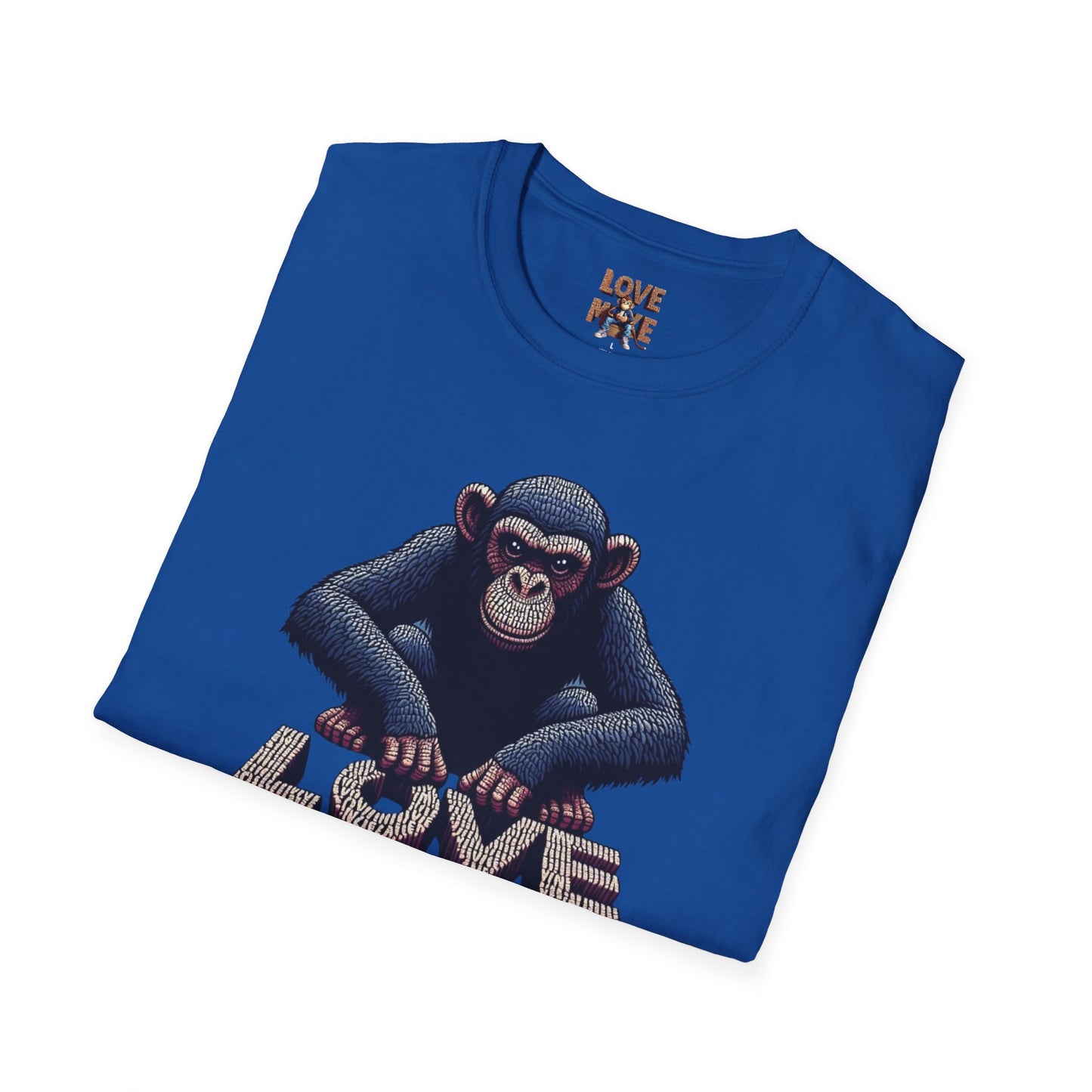 T-shirt - Funky & Stylish Love Monkey Design, Casual Wear for Trendy Fashion Lovers, Perfect Gift for Friends