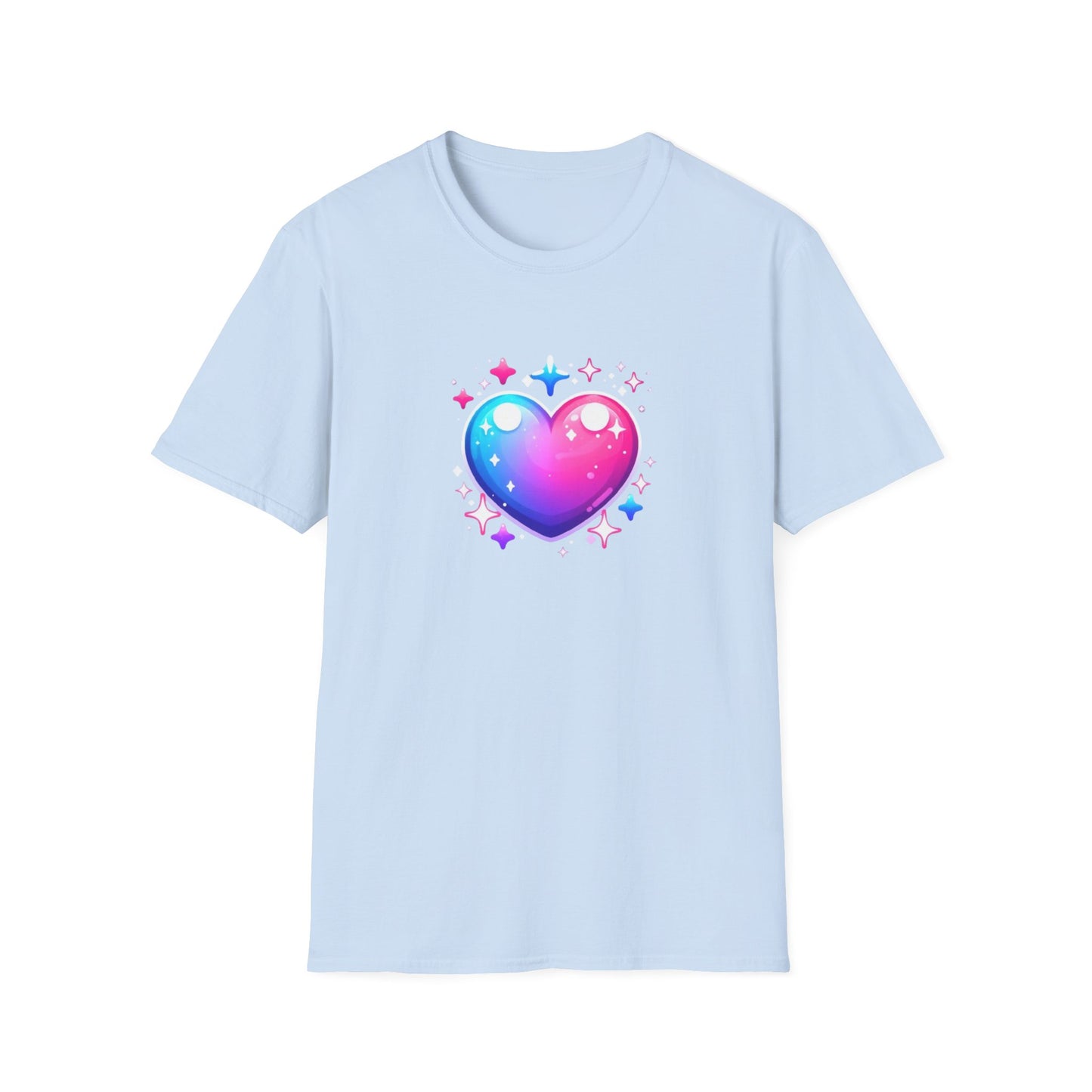 Love Heart T-Shirt, Stylish Unisex Love Symbol Top, Casual Wear for Date Night, Sweetheart Birthday Present
