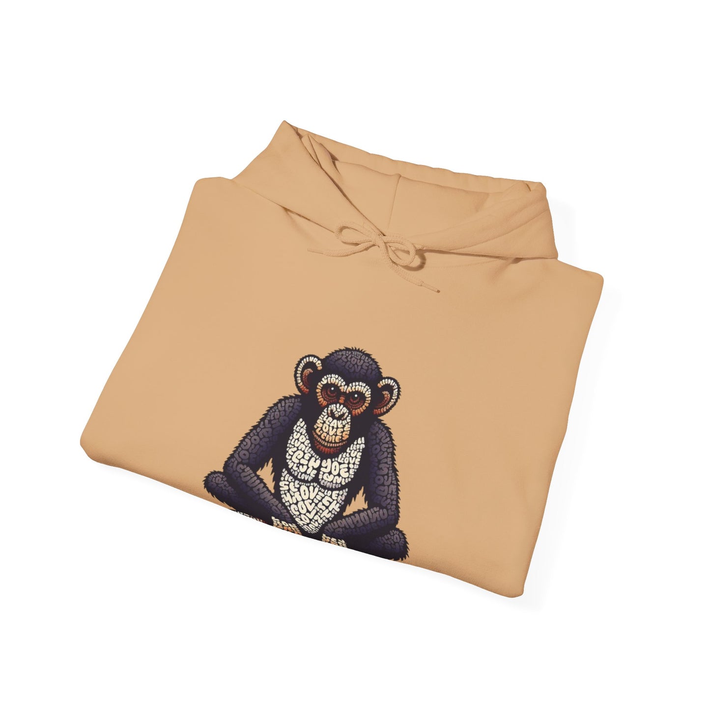 Designer Love Monkey Hoodie - Cool Graphic Animal Top, Ideal for Casual Outfits, Designer Hoodie