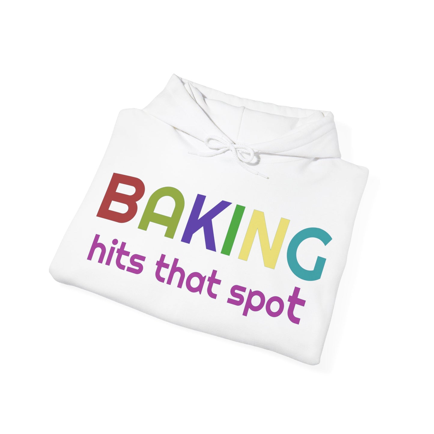 Hooded Sweatshirt for Bakers - Unisex Heavy Blend™ Baking Hits That Spot Design, Cozy Gift for Cooking Lovers