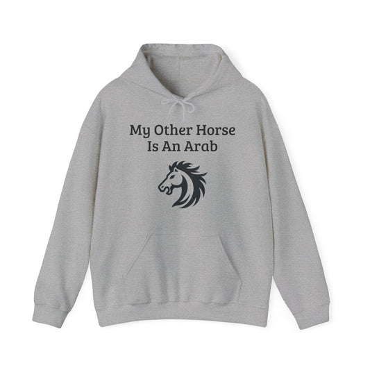 My Other Horse Is An Arab - Equestrian Humour Hooded Sweatshirt