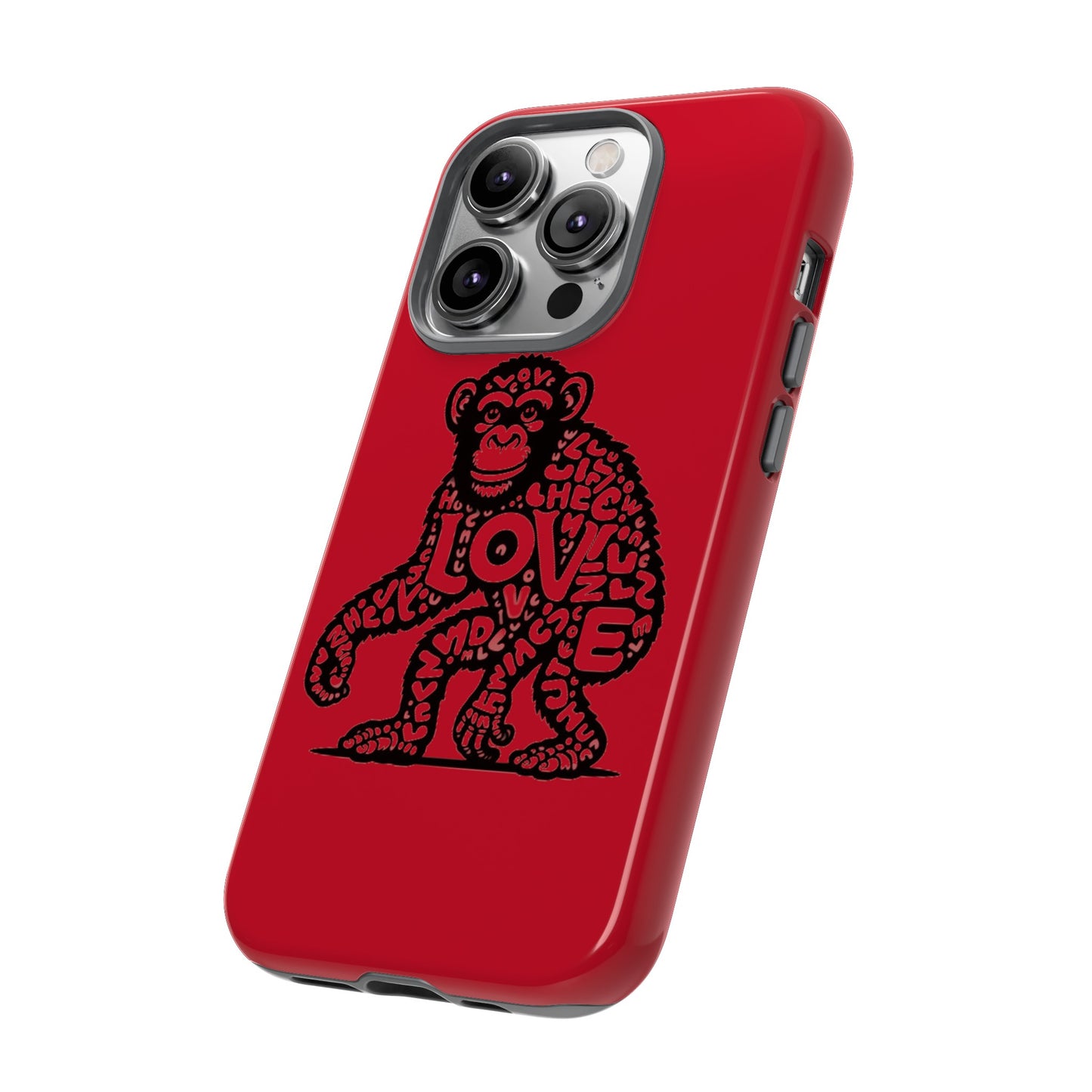 Love Monkey Limited Edition iPhone Tough Case, Fun & Sturdy Protection, Original Design for You, Your Best Friend, Just Because Gift