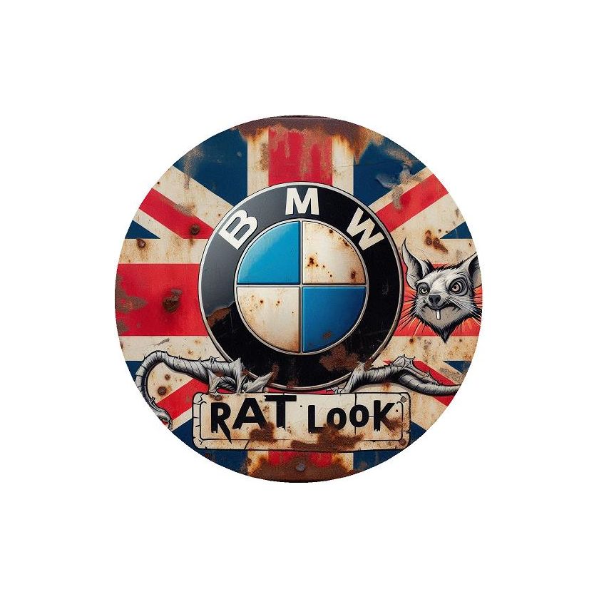BMW Rat Look Sticker - Various Designs Car Bumper / Window Decal Vinyl  15x15cm