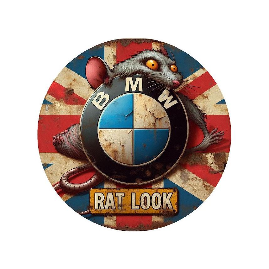 BMW Rat Look Sticker - Various Designs Car Bumper / Window Decal Vinyl  15x15cm