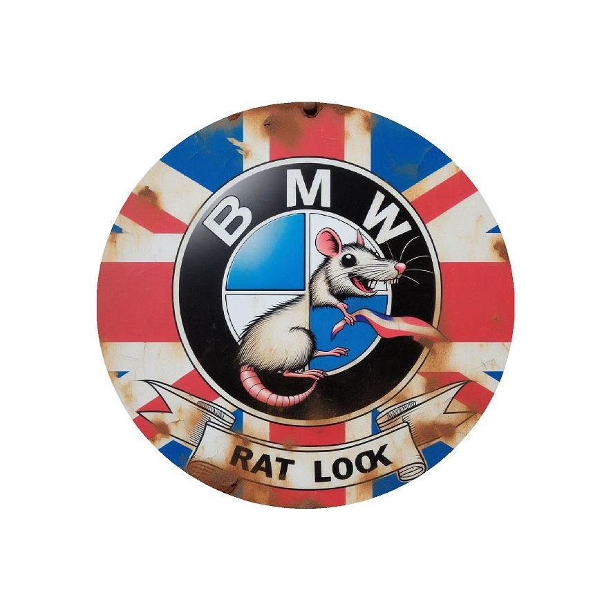 BMW Rat Look Sticker - Various Designs Car Bumper / Window Decal Vinyl  15x15cm