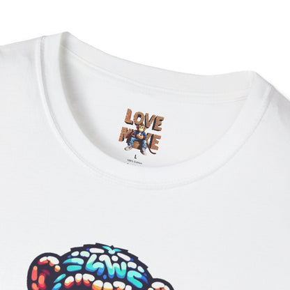 Love Monkey T-Shirt - Unisex Softstyle Tee - Playful Everyday Wear - Great Gift for Him & Her