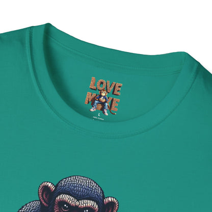 T-shirt - Funky & Stylish Love Monkey Design, Casual Wear for Trendy Fashion Lovers, Perfect Gift for Friends